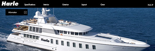 Sinot - Yacht Harle website - Portfolio - Kayenta Flashdevelopment & Webdevelopment